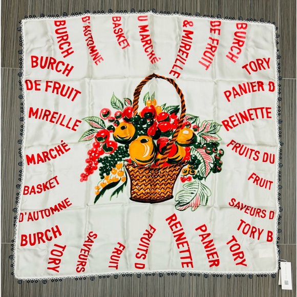 Tory Burch scarf floral flower print - Picture 1 of 12